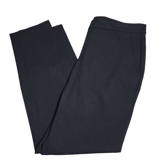 Theory professionals thankel approach twill stretch pull on pants black size 4 - Picture 1 of 4